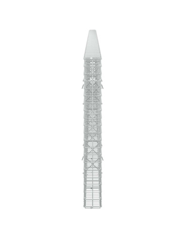 Gabione con filo da 5 mm e rete da 5x5 cm 750x10x100 cm