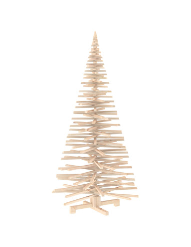 Albero di Natale in legno KOTKA 210 cm Legno Massello di Pino