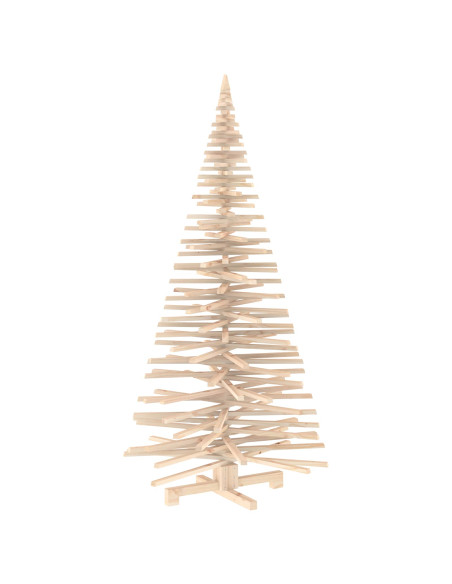 Albero di Natale in legno KOTKA 210 cm Legno Massello di Pino