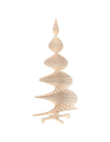 Albero di Natale in legno KOTKA 210 cm Legno Massello di Pino