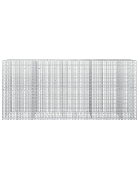 Gabione con Filo da 5 mm e Rete da 5x2,5 cm 450x30x200 cm