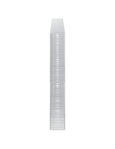 Gabione con Filo da 5 mm e Rete da 5x2,5 cm 450x30x200 cm