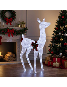 Renna di Natale 3D LOVIISA 200 LED Bianco freddo