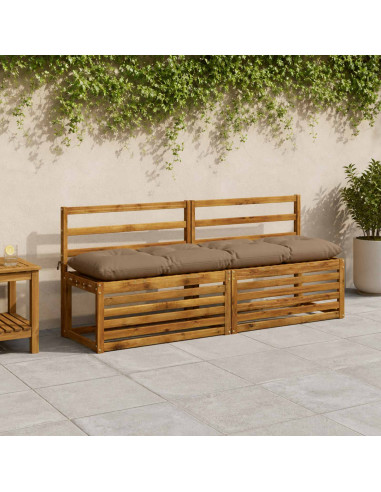 Cuscino per panchina VIANEN 100% Poliestere Tortora