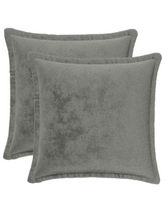 Federa 2 pz HOUTEN Grigio Scuro 35 x 35 cm Flanella 2