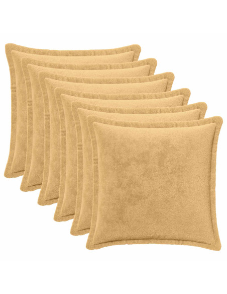 Federa 6 pz HOUTEN Tortora 35 x 35 cm Flanella