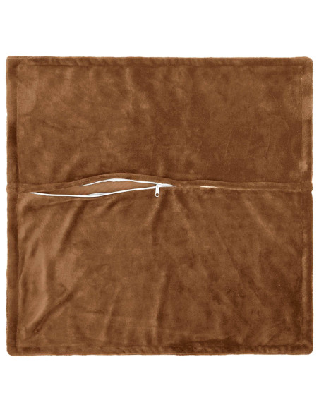 Federa 6 pz HOUTEN Marrone Chiaro 35 x 35 cm Flanella