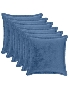 Federa 6 pz HOUTEN Azzurro 35 x 35 cm Flanella 2