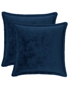 Federa 2 pz HOUTEN Blu navy 40 x 40 cm Flanella 2
