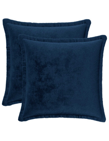 Federa 2 pz HOUTEN Blu navy 40 x 40 cm Flanella