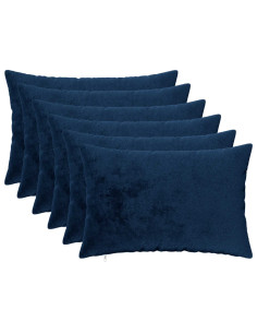 Federa 6 pz HEERLEN Blu navy 50 x 80 cm Flanella 2