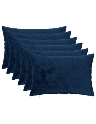 Federa 6 pz HEERLEN Blu navy 50 x 80 cm Flanella