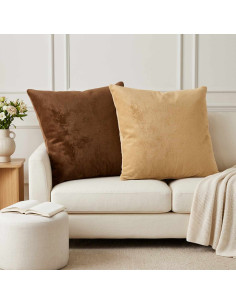 Federa 6 pz HEERLEN Tortora 65 x 65 cm Flanella