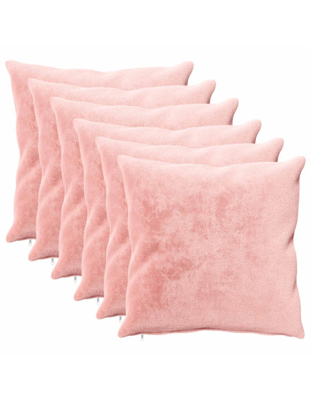 Federa 6 pz HEERLEN Rosa 65 x 65 cm Flanella