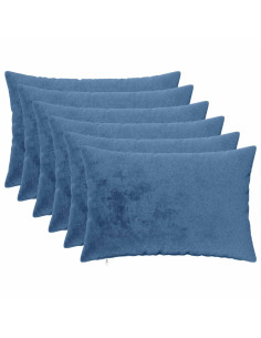 Federa 6 pz HEERLEN Azzurro 50 x 75 cm Flanella 2