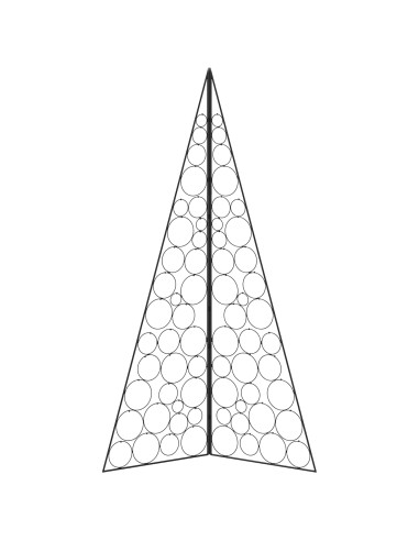 Albero di Natale in metallo KUOPIO 180 cm Acciaio Nero