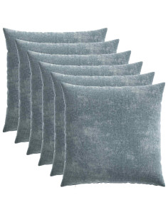 Federa 6 pz HEERLEN Azzurro 55 x 55 cm Tessuto Chenille 2