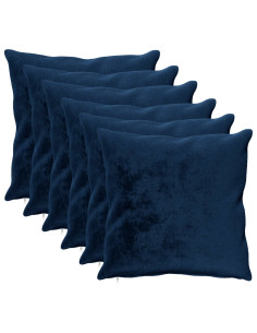 Federa 6 pz HEERLEN Blu navy 55 x 55 cm Flanella 2