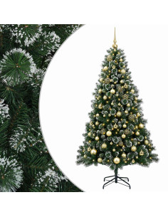 Albero di Natale Artificiale con Pallina 240 cm 300 LED 2