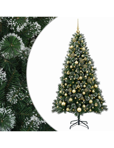 Albero di Natale Artificiale con Pallina 240 cm 300 LED