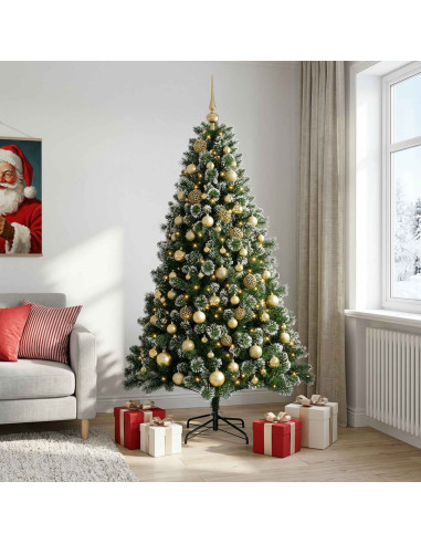 Albero di Natale Artificiale con Pallina 240 cm 300 LED