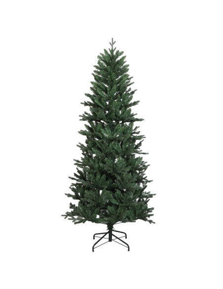 Albero di Natale artificiale con palline 120 cm 150 LED