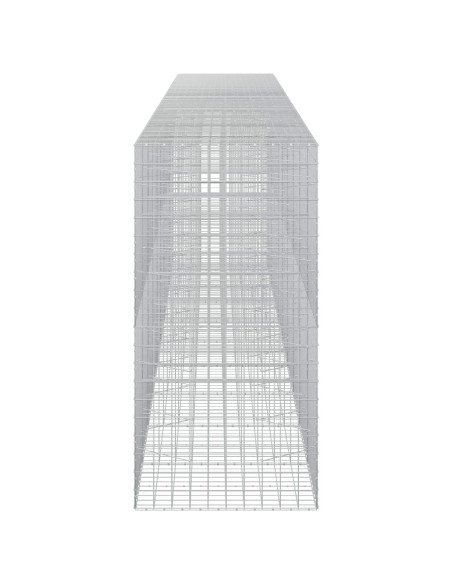 Gabione con filo da 5 mm e rete 10x10 cm 950x100x200 cm