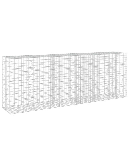Gabione con filo da 5 mm e rete 10x10 cm 550x100x200 cm