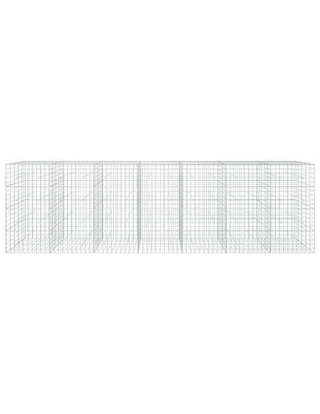 Gabione con filo da 5 mm e rete 10x10 cm 700x50x200 cm