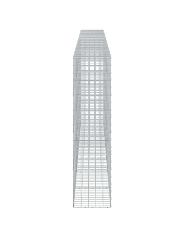Gabione con filo da 5 mm e rete 10x10 cm 700x50x200 cm