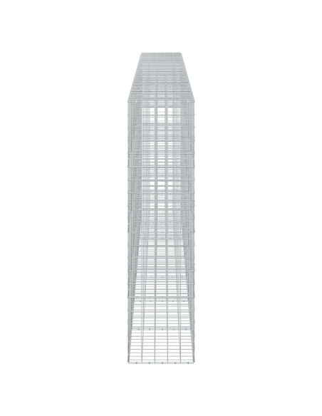 Gabione con filo da 5 mm e rete 10x10 cm 700x50x200 cm