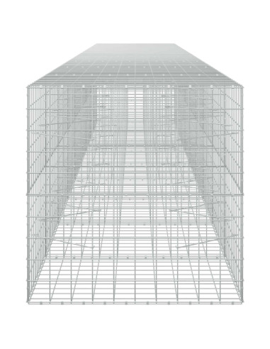 Gabione con filo da 5 mm e rete 10x10 cm 900x100x100 cm