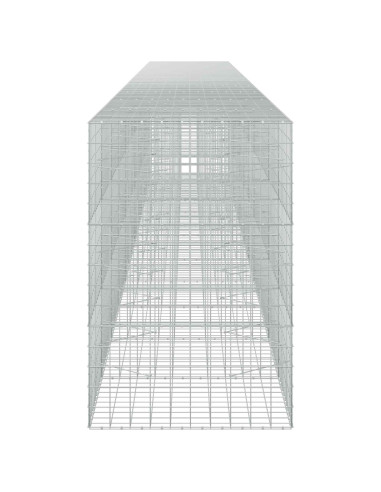 Gabione con filo da 5 mm e rete 10x10 cm 1100x100x150 cm