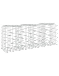 Gabione con filo da 5 mm e rete 10x10 cm 400x100x150 cm 2