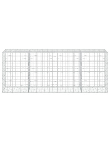 Gabione con filo da 5 mm e rete 10x10 cm 400x100x150 cm