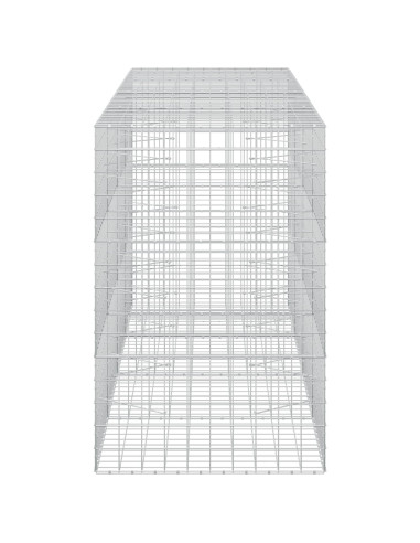 Gabione con filo da 5 mm e rete 10x10 cm 400x100x150 cm