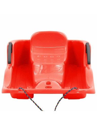 Slittino con Freni Rosso 87x40x18 cm in Polipropilene