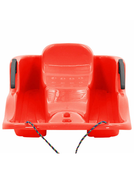 Slittino con Freni Rosso 87x40x18 cm in Polipropilene