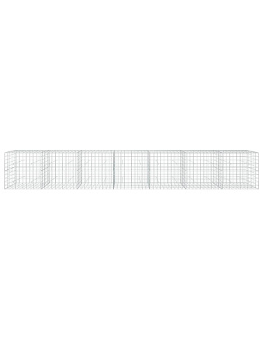 Gabione con filo da 5 mm e rete 10x10 cm 700x50x100 cm