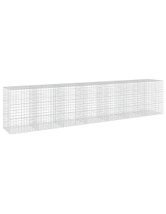 Gabione con filo da 5 mm e rete 10x10 cm 700x100x150 cm 2