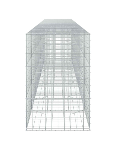 Gabione con filo da 5 mm e rete 10x10 cm 700x100x150 cm