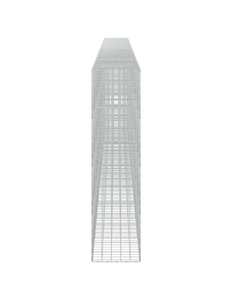 Gabione con filo da 5 mm e rete 10x10 cm 1050x50x200 cm