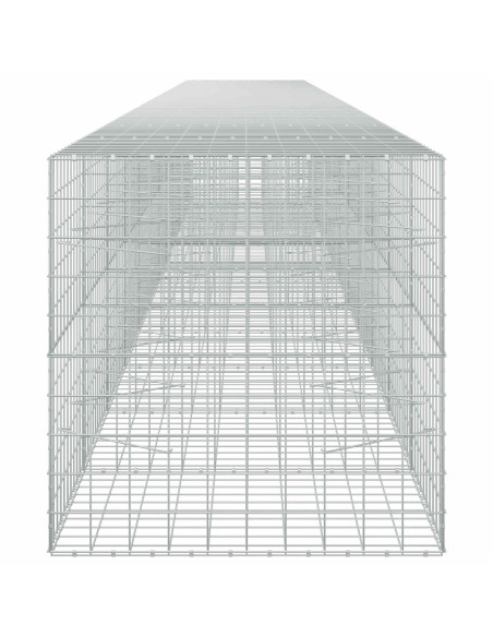 Gabione con filo da 5 mm e rete 10x10 cm 1200x100x100 cm