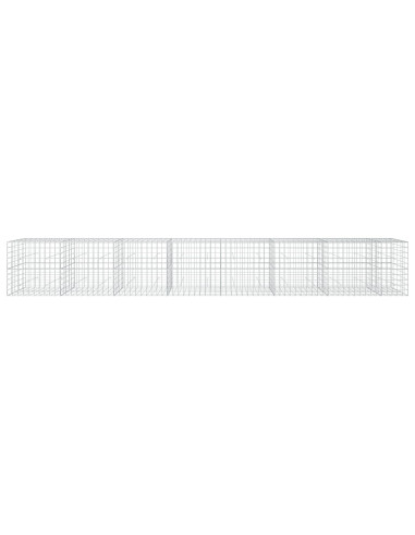 Gabione con filo da 5 mm e rete 10x10 cm 750x50x100 cm