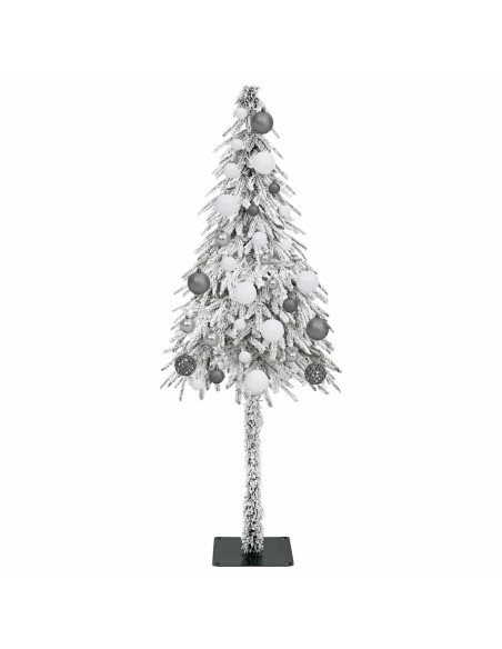 Albero di Natale con 150 LED Bianco 120 cm PE e Acciaio