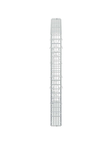 Gabione con Filo da 5 mm e Rete da 5x2,5 cm 100x10x100 cm