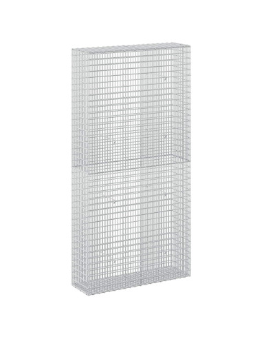 Gabione con Filo da 5 mm e Rete da 5x2,5 cm 100x30x200 cm