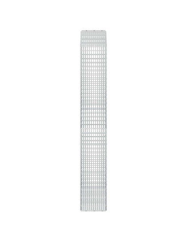 Gabione con Filo da 5 mm e Rete da 5x2,5 cm 100x30x200 cm