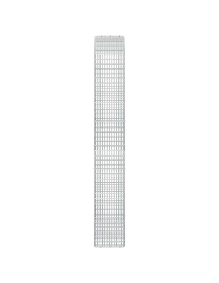 Gabione con Filo da 5 mm e Rete da 5x2,5 cm 100x30x200 cm