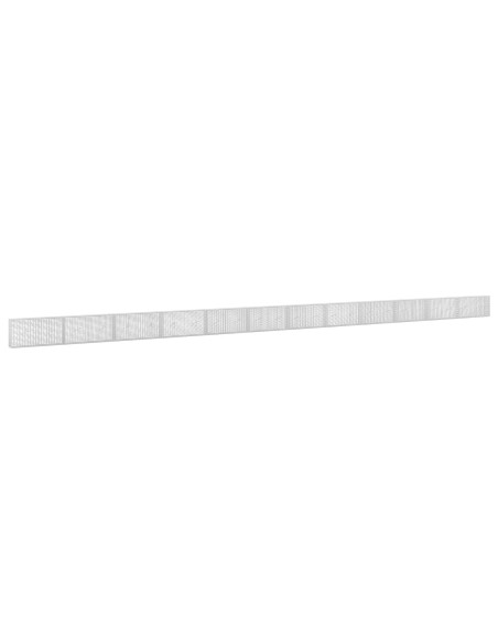 Gabione con Filo da 5 mm e Rete da 5x2,5 cm 1200x20x50 cm